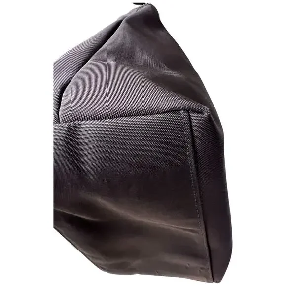 DOONEY & BOURKE Erica Nylon Large Black Shoulder Bag Leather Trim Italy *READ* - Picture 7 of 15